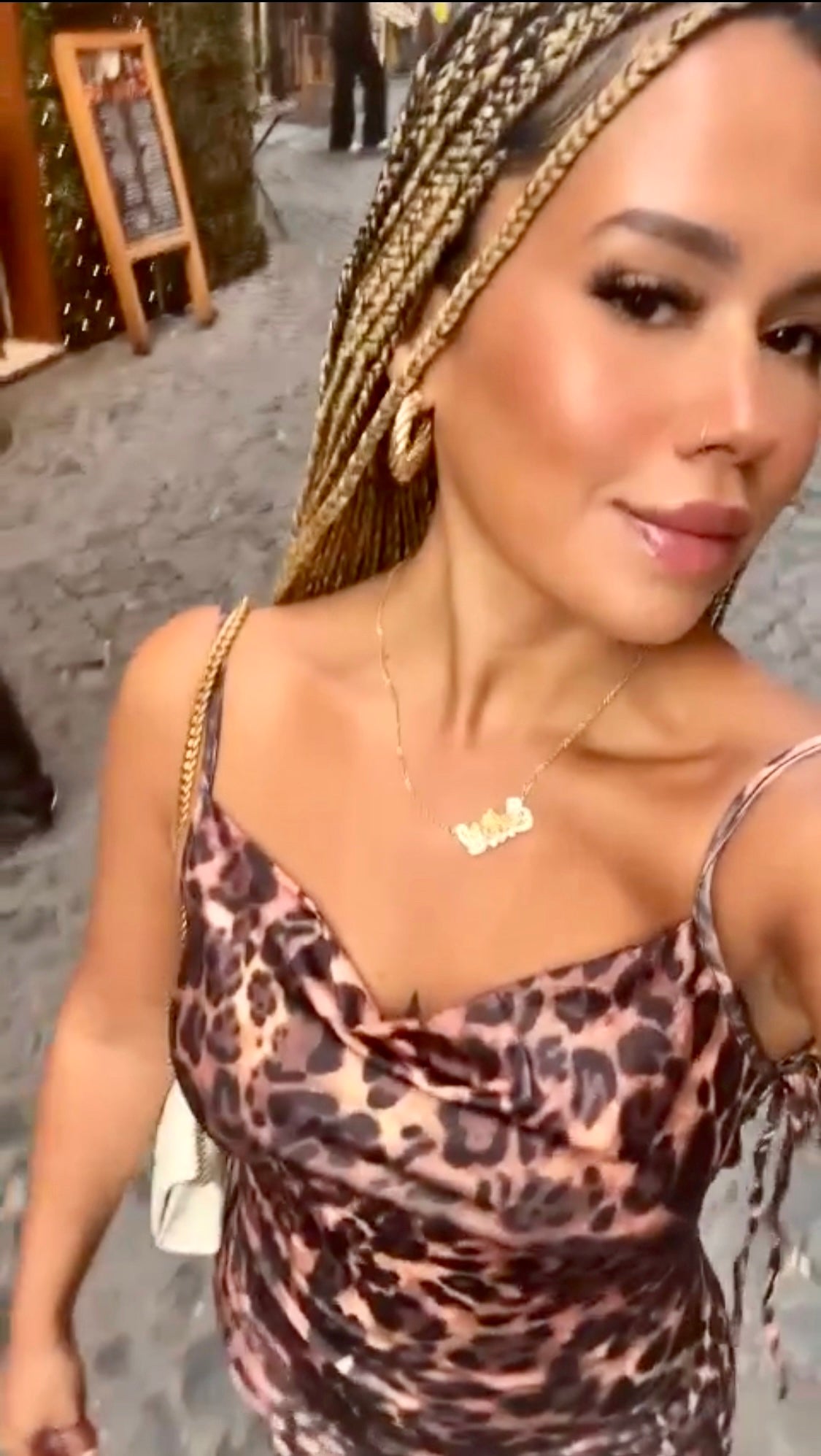 Backless Leopard Dress