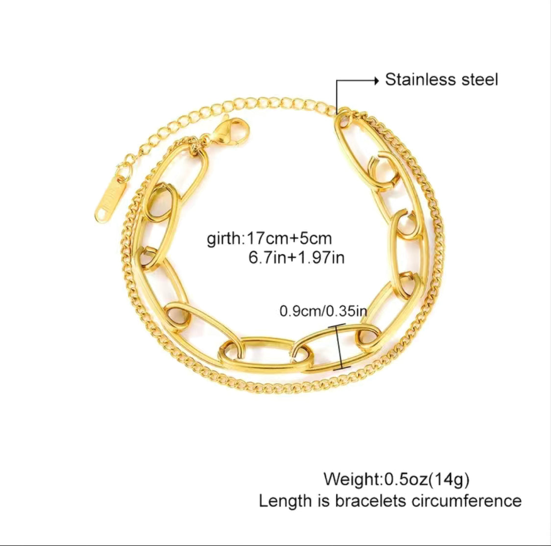 Two Chains Bracelet