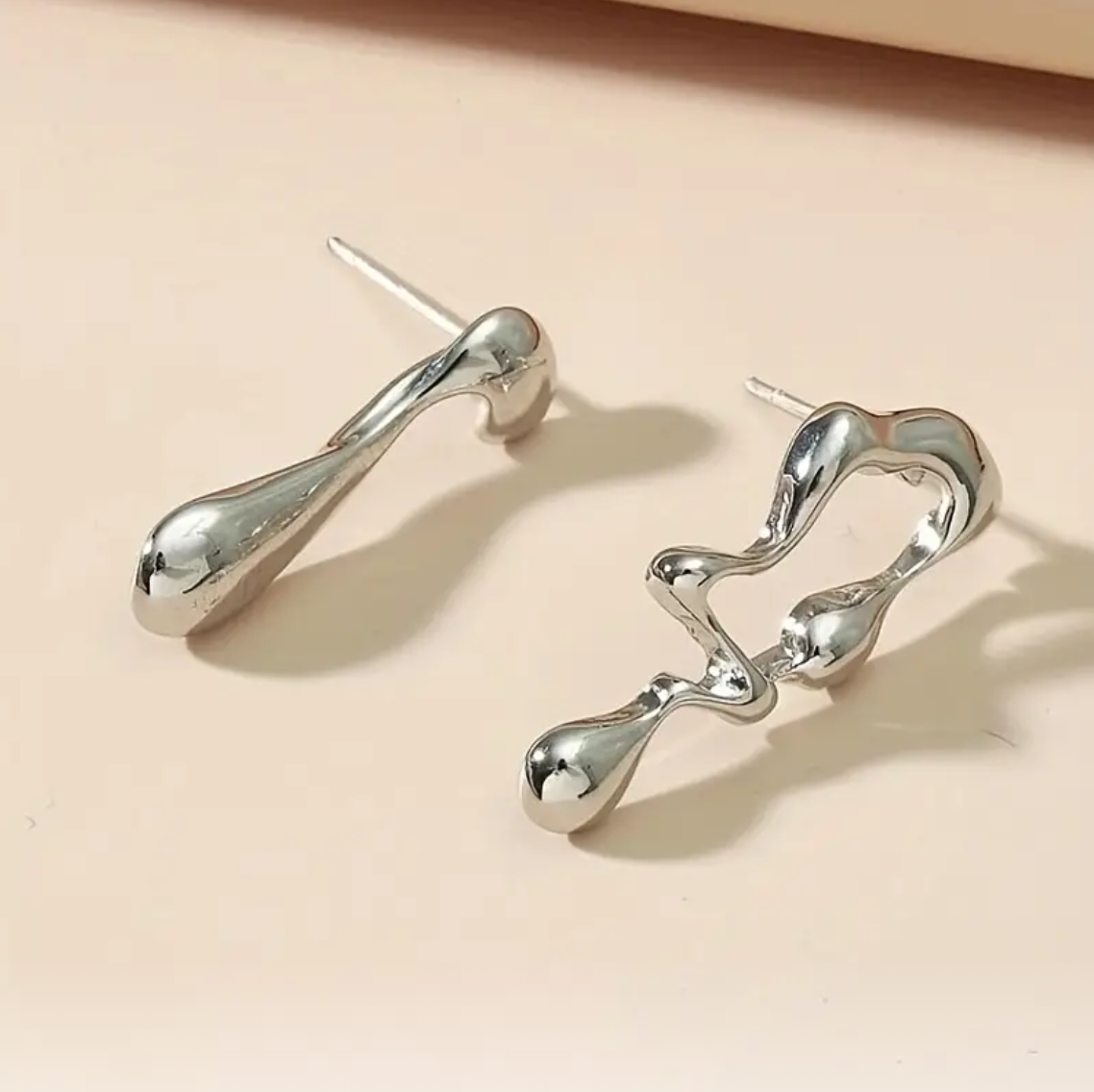 Odd Silvery Earrings
