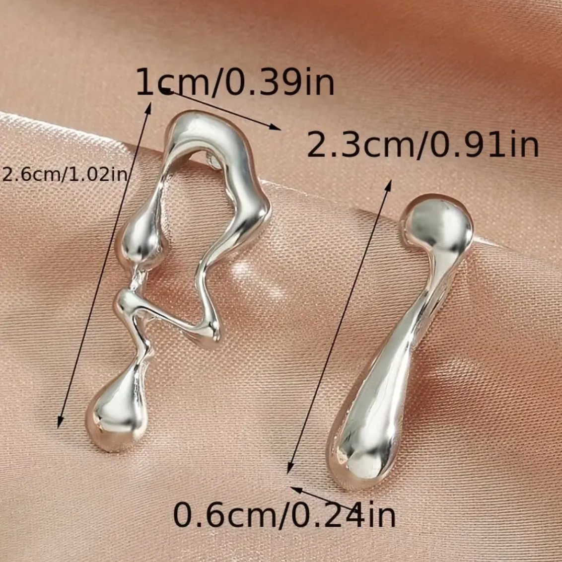 Odd Silvery Earrings