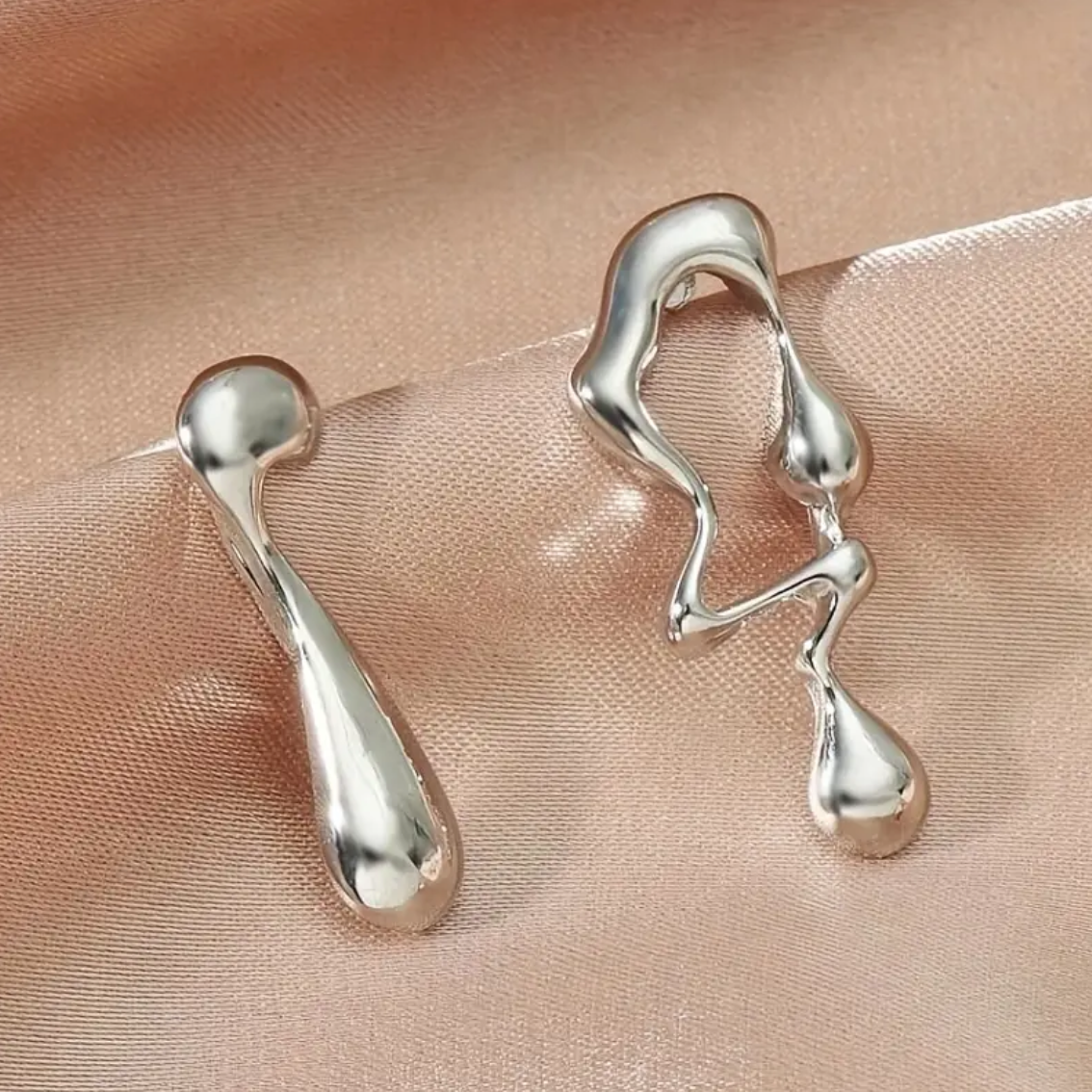 Odd Silvery Earrings
