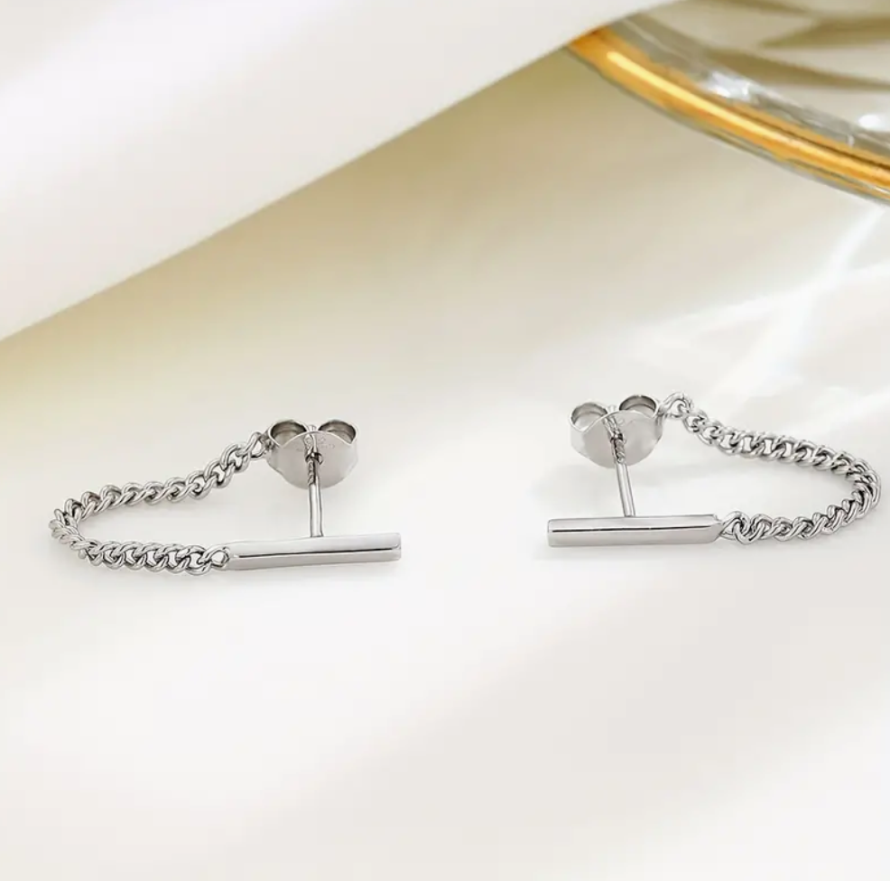 Tiny Chain Earrings