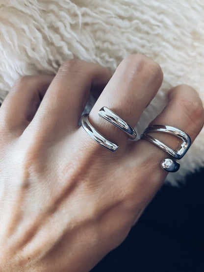 Line Pattern Rings