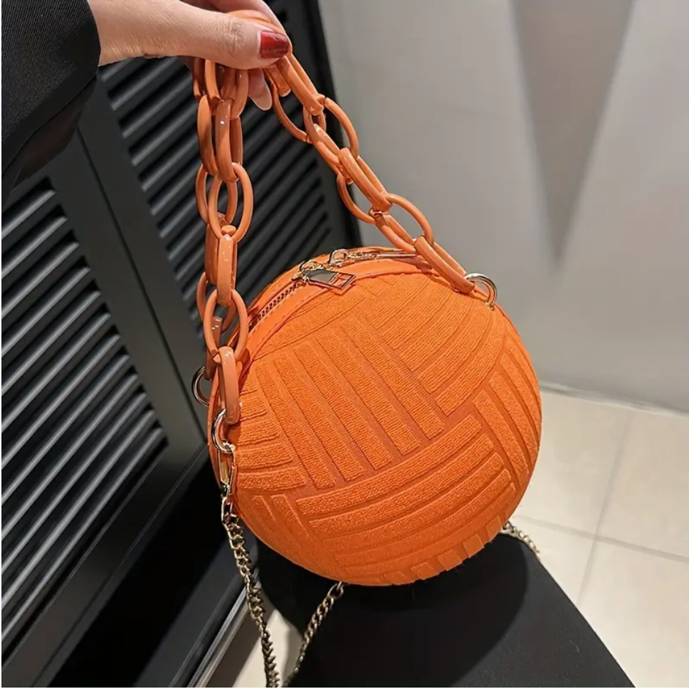 Orange Mini Ball Bag