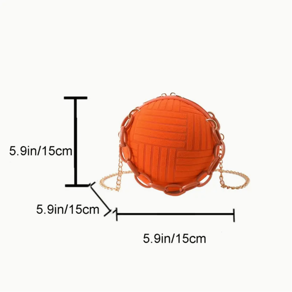 Orange Mini Ball Bag