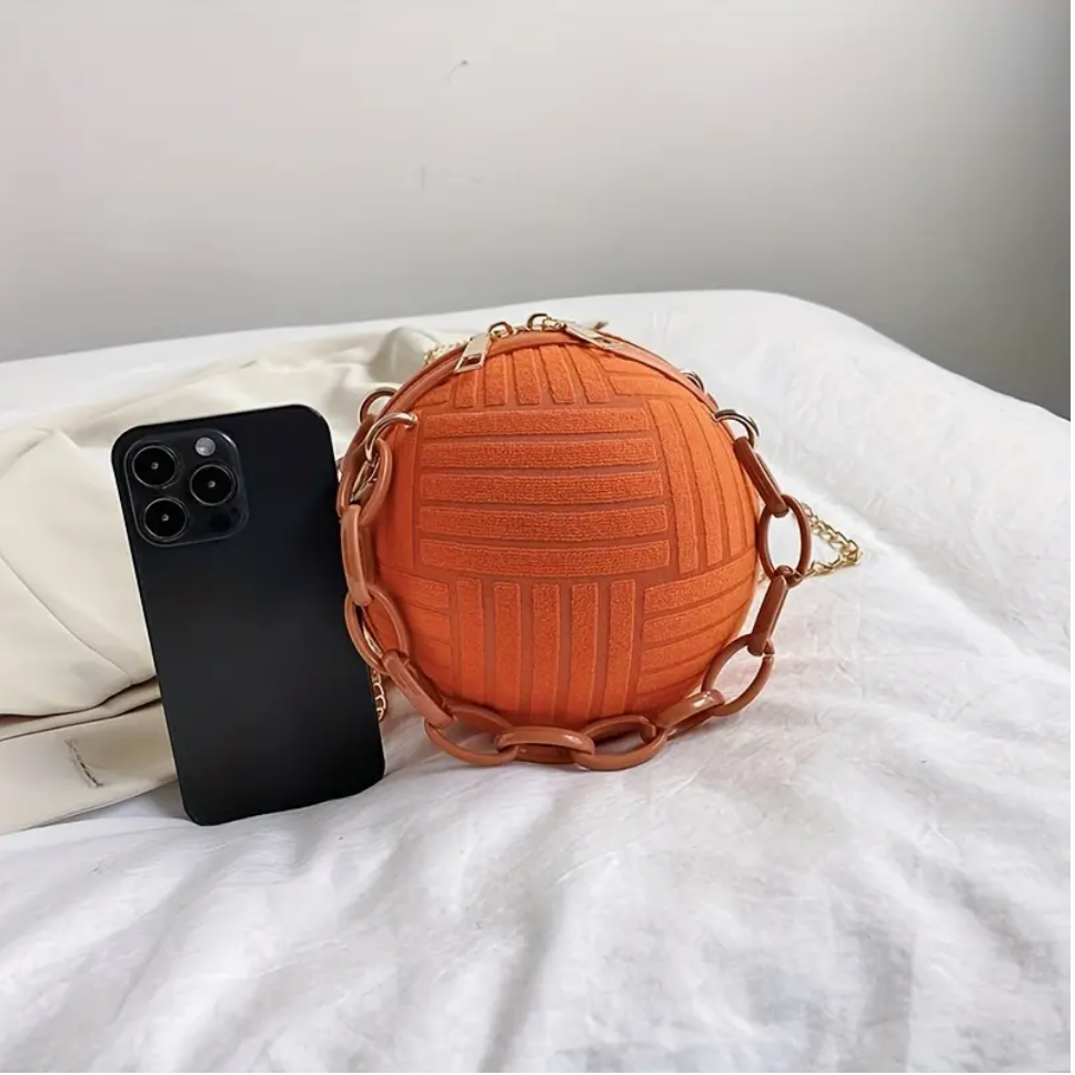 Orange Mini Ball Bag