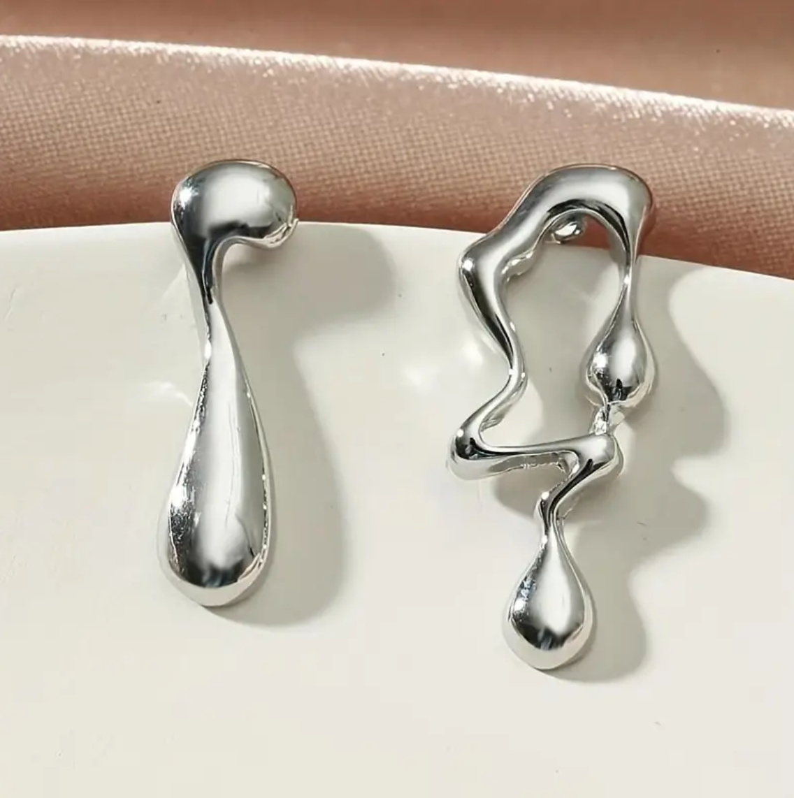 Odd Silvery Earrings