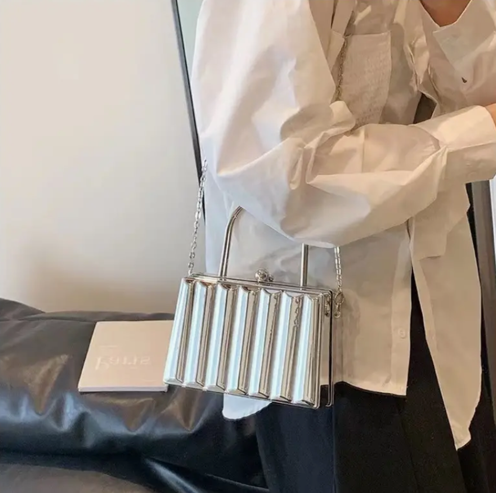 Silver Box Bag