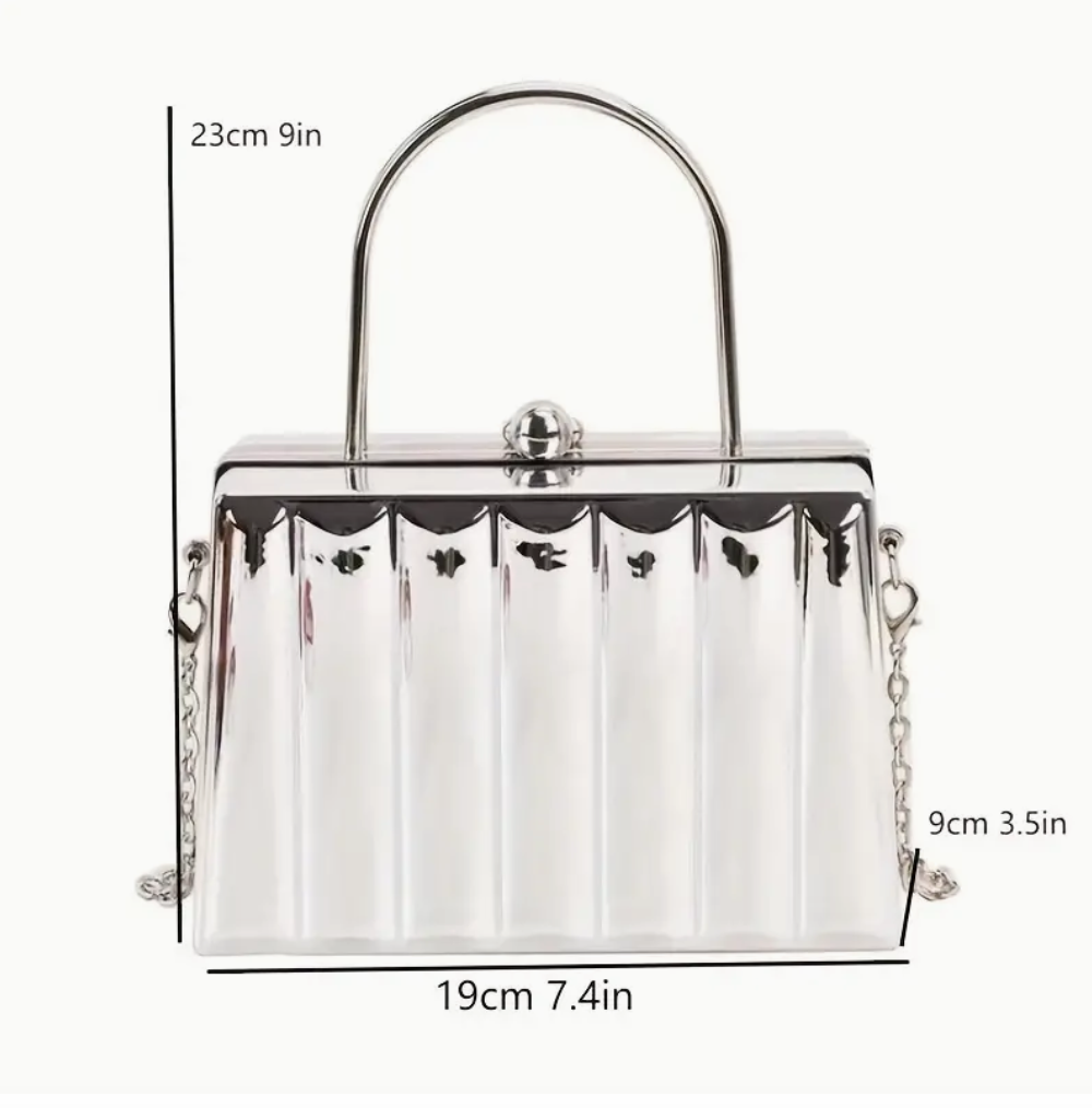 Silver Box Bag