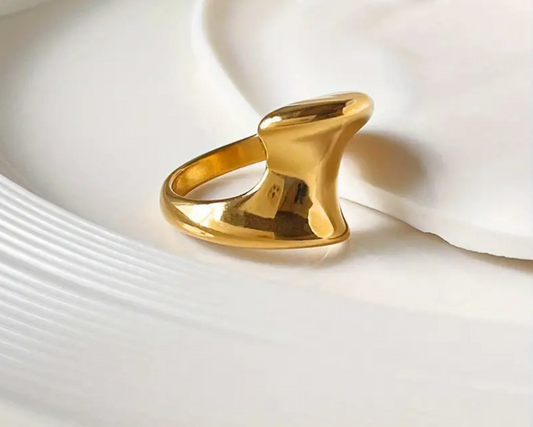 Uneven Gold Ring