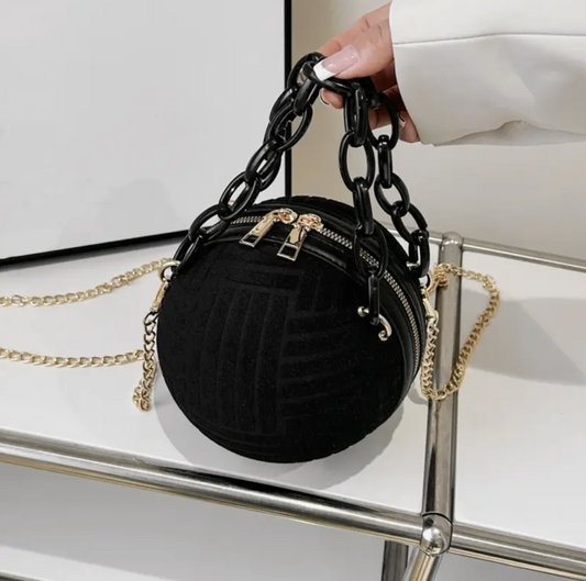 Black Mini Ball Bag