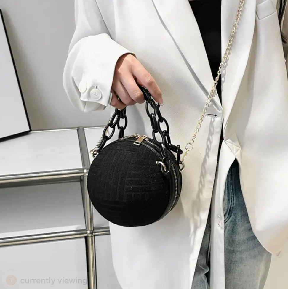 Black Mini Ball Bag