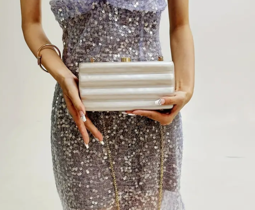 Wavy Pearly Clutch