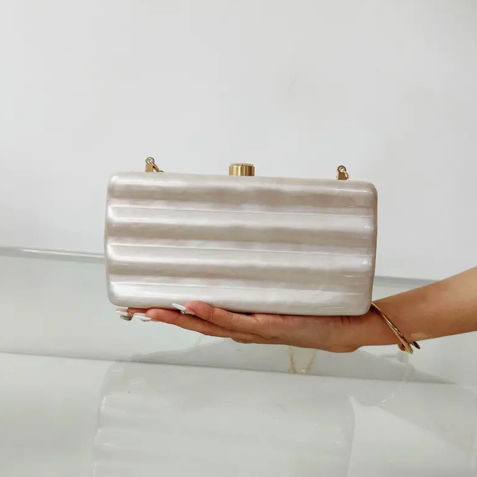 Wavy Pearly Clutch