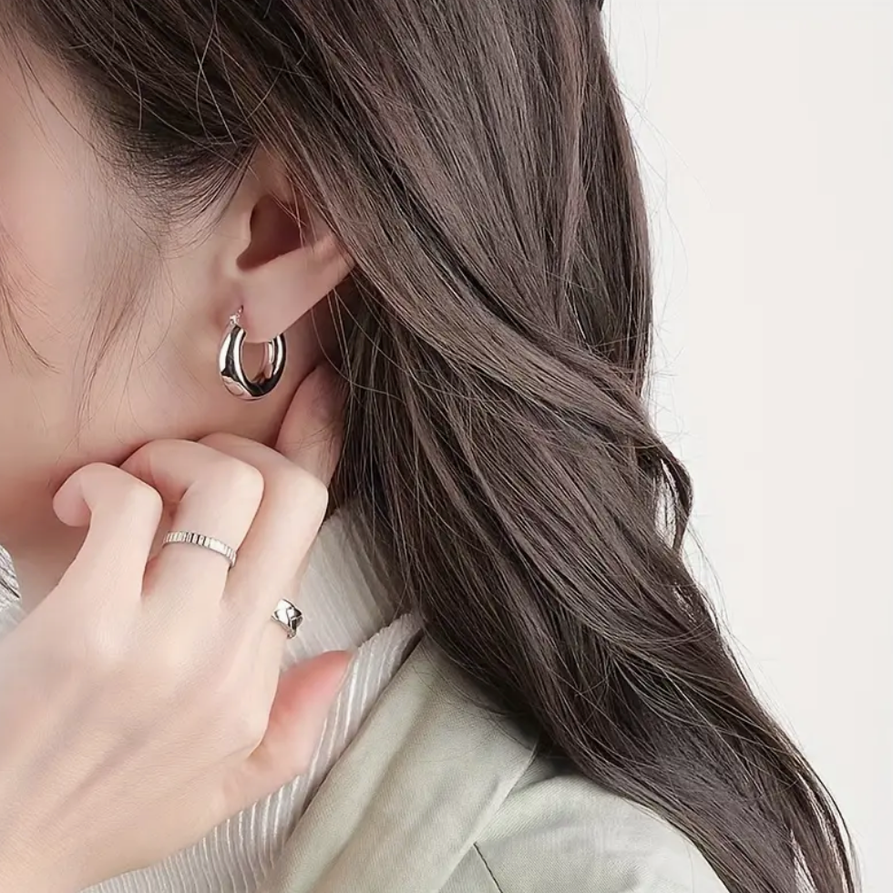 Solid Ring Earrings