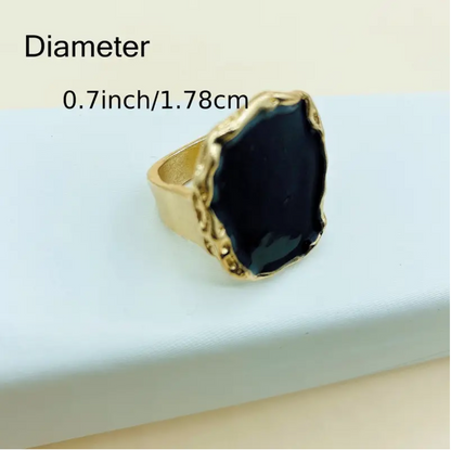 Golden Black Ring